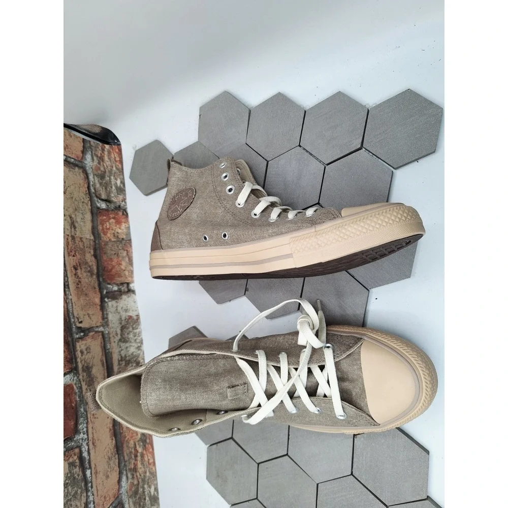 Converse‎ Chuck Taylor Hi Beige Cargo Mud A09123C Men Sz 11.5 Garden Club Rare